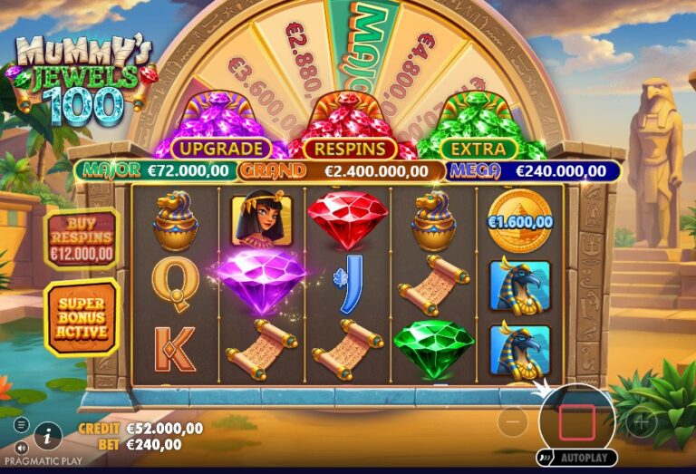 Screenshot 1 van Mummy’s Jewels 100